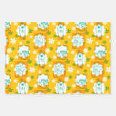 スクービードゥー |キャラクター花柄 ラッピングペーパーシート (正面2)