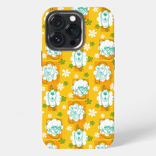 スクービードゥー |キャラクター花柄 iPhoneケース (裏面)