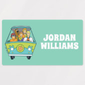 スクービードゥー&ザ集団ミステリーマシン |名前の追加 ラベル (デザイン2)