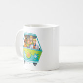 スクービードゥー&ザ集団ミステリー機エアブラシ コーヒーマグカップ (正面左)