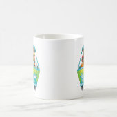 スクービードゥー&ザ集団ミステリー機エアブラシ コーヒーマグカップ (中央)