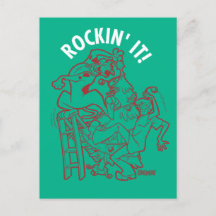 スクービードゥー&シャギー・ロックン木の周り シーズンポストカード