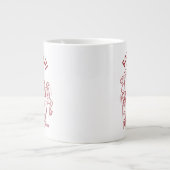 スクービードゥー&シャギー・ロックン木の周り ジャンボコーヒーマグカップ (正面)