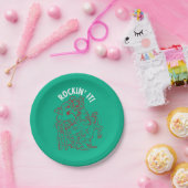 スクービードゥー&シャギー・ロックン木の周り ペーパープレート (パーティー)