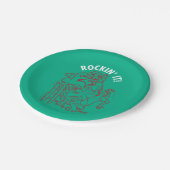 スクービードゥー&シャギー・ロックン木の周り ペーパープレート (アングル)