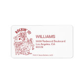 スクービードゥー&シャギー・ロックン木の周り ラベル (正面)