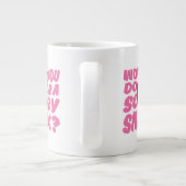 スクービードゥー |スクービースナックの食べ物にしてくれない? ジャンボコーヒーマグカップ (裏面)