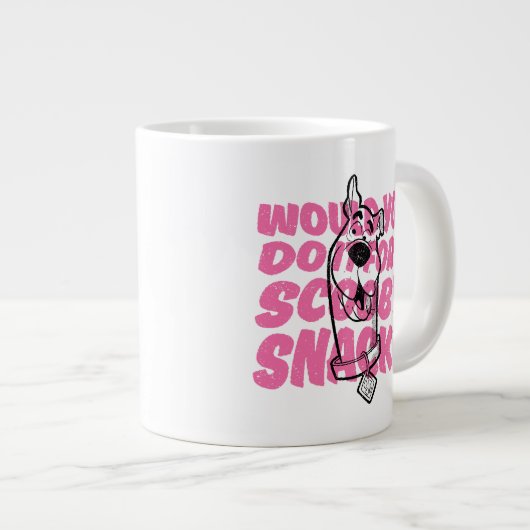 スクービードゥー |スクービースナックの食べ物にしてくれない? ジャンボコーヒーマグカップ (正面右)