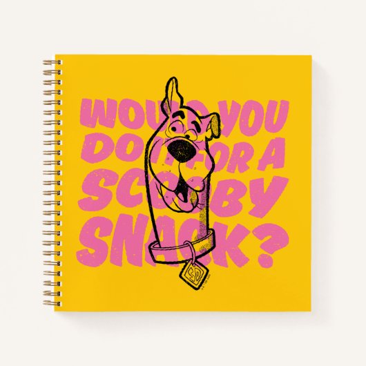 スクービードゥー |スクービースナックの食べ物にしてくれない? ノートブック (正面)
