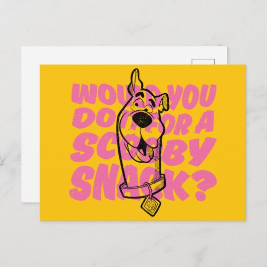 スクービードゥー |スクービースナックの食べ物にしてくれない? ポストカード (正面/裏面)