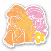 スクービードゥー |ダフネフラワーポートレート シール (正面)