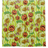 スクービードゥー |ハッピーハローウィンパターン シャワーカーテン (正面)