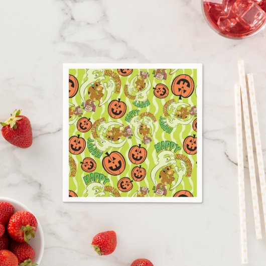 スクービードゥー |ハッピーハローウィンパターン スタンダードカクテルナプキン (インサイチュ)
