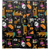 スクービードゥー |ハロウィーンスクービードゥーパターン シャワーカーテン (正面)