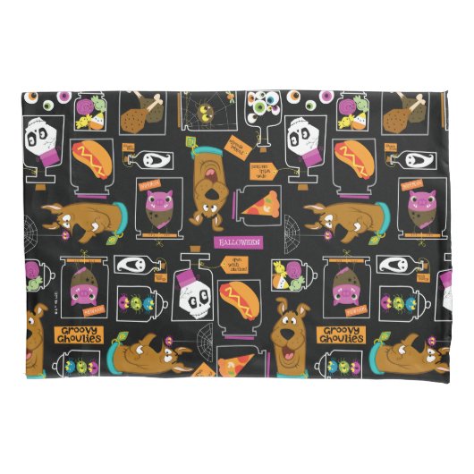 スクービードゥー |ハロウィーンスクービードゥーパターン 枕カバー (正面)