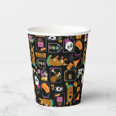 スクービードゥー |ハロウィーンスクービードゥーパターン 紙コップ (裏面)