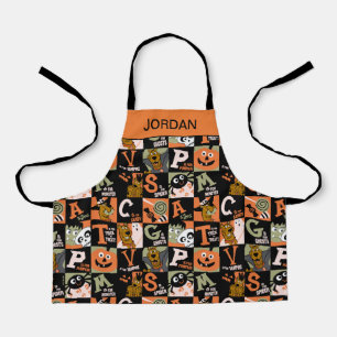 スクービードゥー  ハロウィーンパターン エプロン