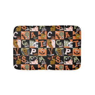 スクービードゥー ハロウィーンパターン バスマット
