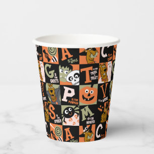 スクービードゥー ハロウィーンパターン 紙コップ