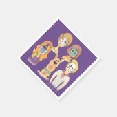 スクービードゥー |ハロウィーンマスク スタンダードカクテルナプキン (角)