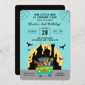 スクービードゥー |ハロウィーン2回目の誕生日 招待状 (正面/裏面)