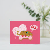 スクービードゥー-ハート飾スクービースナック シーズンポストカード (スタンド正面)