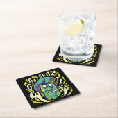 スクービードゥー |ビックシャギー スクエアペーパーコースター (インサイチュ)