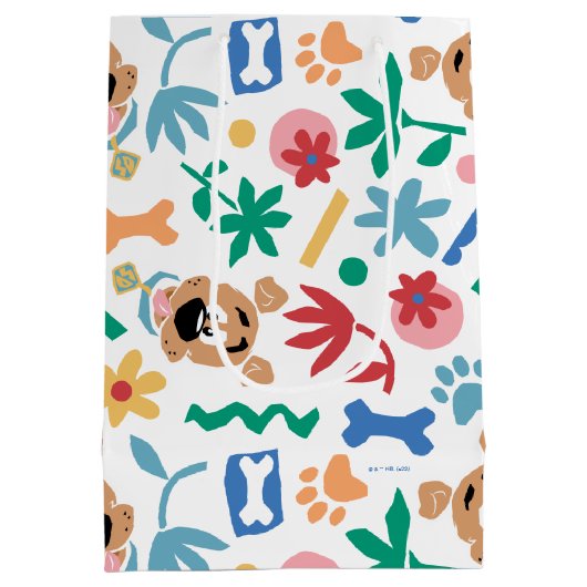 スクービードゥー |ベビースクービードゥーかわいいパターン ミディアムペーパーバッグ (裏面)