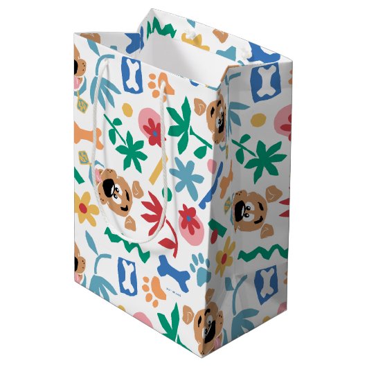 スクービードゥー |ベビースクービードゥーかわいいパターン ミディアムペーパーバッグ (裏面アングル)