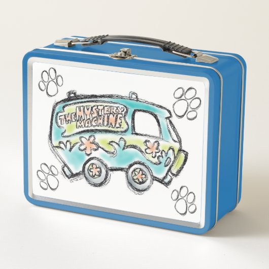 スクービードゥー |ミステリーマシンスケッチ メタルランチボックス (正面)