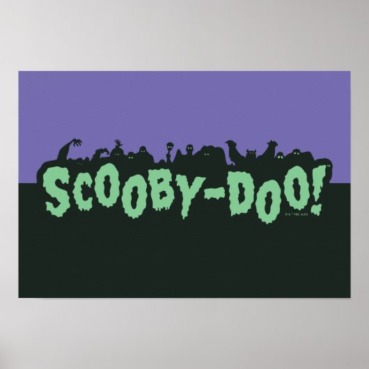 スクービードゥー!モンスターシルエットロゴ ポスター (正面)