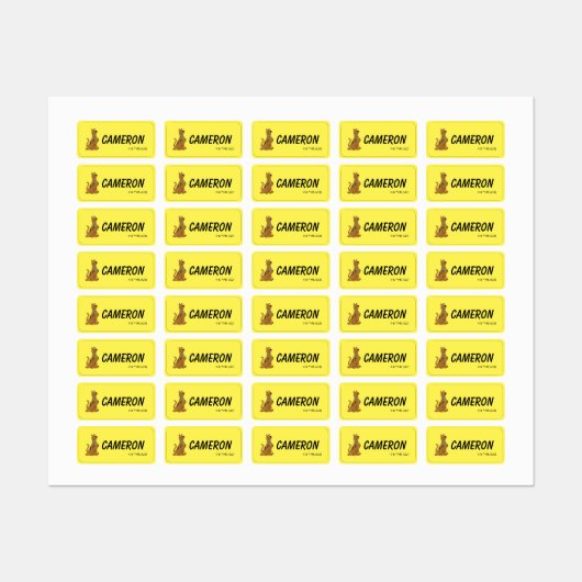 スクービードゥー ラベル (シート)