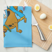 スクービードゥー |全体集団18 Mystery Inc キッチンタオル (四つ折り)