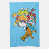 スクービードゥー |全体集団18 Mystery Inc キッチンタオル (縦)