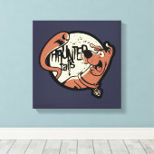 スクービードゥー「幽霊のよく出るしっぽさ」 キャンバスプリント (インサイチュ (ウッドフロア))