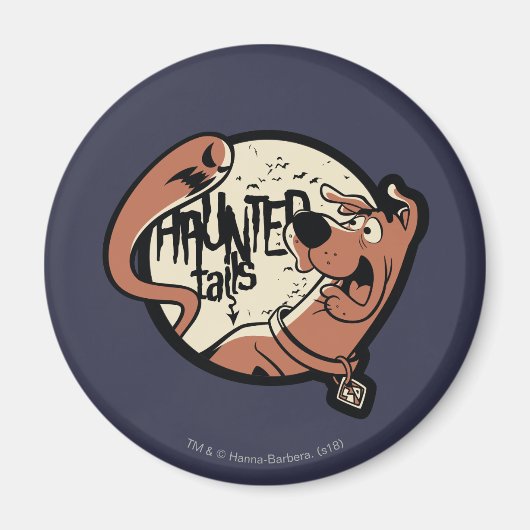 スクービードゥー「幽霊のよく出るしっぽさ」 マグネット (正面)