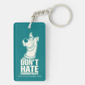 スクービードゥー「憎むな、おめでとう」グラフィック キーホルダー (裏面)