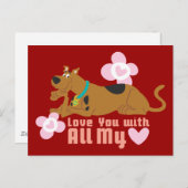 スクービードゥー「私のハートで君を愛せ」 ポストカード (正面/裏面)