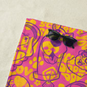 スクービードゥー |花ファンキー柄 ビーチタオル (インサイチュ)