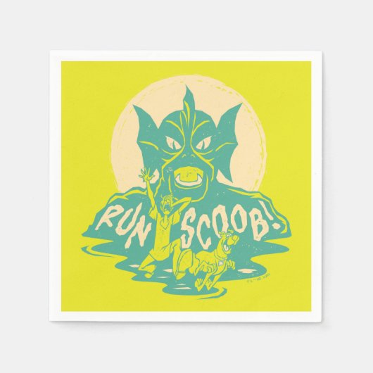 スクービードゥー 走| スクーブ! スタンダードカクテルナプキン (正面)