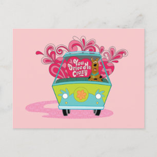 スクービードゥー – 運転熱狂する シーズンポストカード