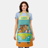 スクービードゥー&集団ミステリーマシンエアブラシ エプロン (着用した状態)