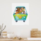 スクービードゥー&集団ミステリーマシンエアブラシ ポスター (キッチン)