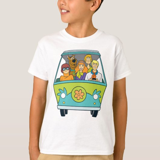 スクービードゥー&集団ミステリーマシン Tシャツ (正面)
