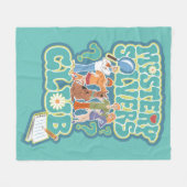 スクービードゥー&集団「ミステリーソルバークラブ」 フリースブランケット (正面(横))