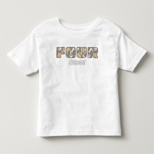 スクービードゥー 4歳の誕生日 トドラーTシャツ (正面)
