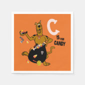 スクービードゥー | Cはキャンディ スタンダードカクテルナプキン (正面)
