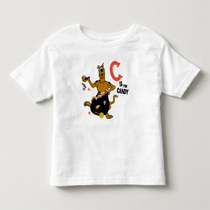 スクービードゥー   Cはキャンディ トドラーTシャツ