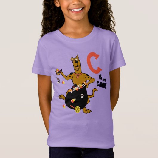 スクービードゥー | Cはキャンディ Tシャツ (正面)