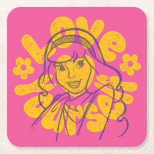 スクービードゥー Daphne Love Yourself スクエアペーパーコースター